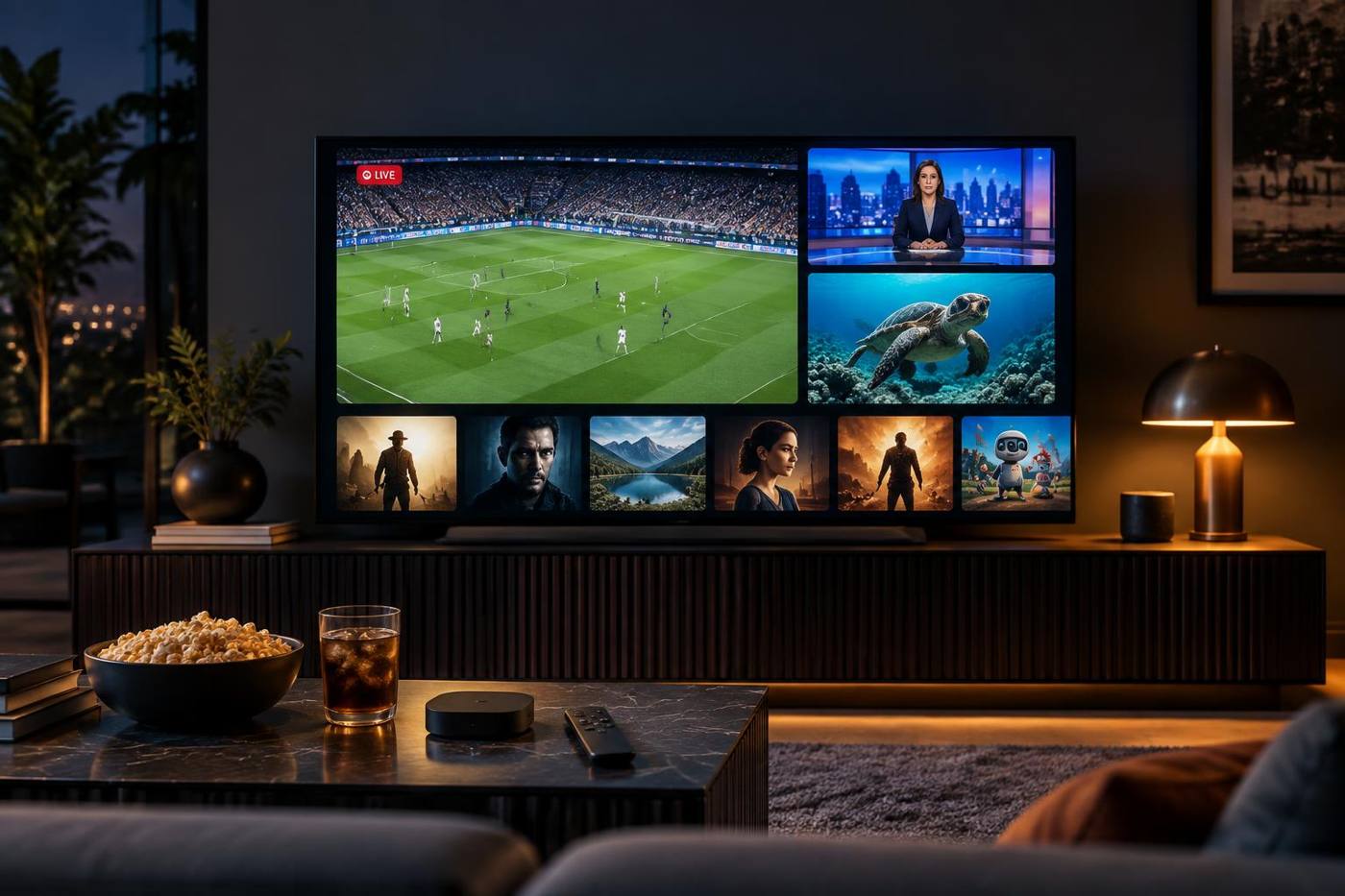 RaccoonCodes 🦝 live channels, movies and series on the big screen